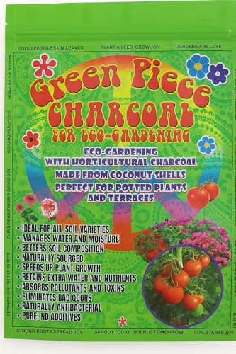 Green Piece Horticultural Activated Charcoal – 1 Pound Garden Charcoal for Terrariums, Potted Plants & Soil Drainage – Moisture & Odor Absorber – Made from Coconut Shells