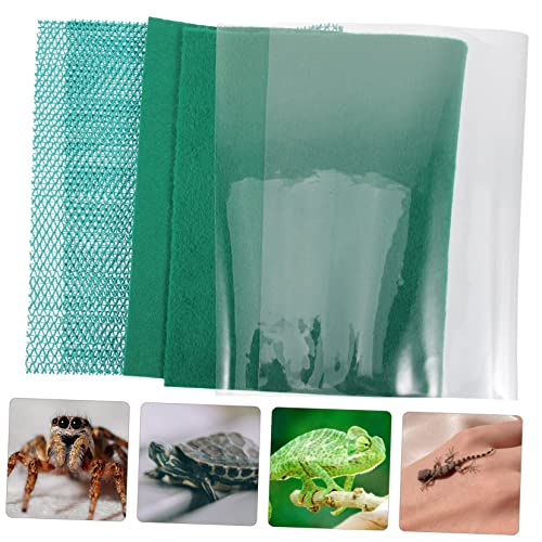 SUPVOX 1Set Premium Reptile Carpet Mat Washable Tortoise Bedding for Terrarium Durable Breathable and Moisture Retaining for Reptile Habitat