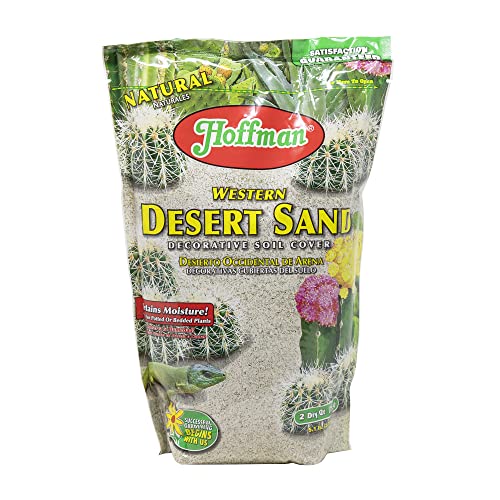 Hoffman Western Desert Sand Decorative Soil Cover for Potted or Bedded Plants, 2 Dry Quarts