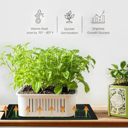 Upgrade 20"x20" Durable Waterproof Seedling Heat Mat with ETL Certified, Warm Hydroponic Heating Pad for Germination,Indoor Gardening,Brewing and Greenhouse - style: 20"x20" Heat Mat -Upgrade Version