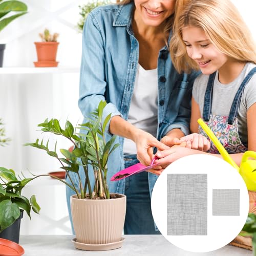 Flower Pot Hole Mesh Pad 10PCS 11.8 X 7.8 Inch/ 3.9 X 3.9 Inch Plastic Mesh Screen DIY Drainage Netting Pot Bottom Grid Mat Plant Drainage Screen Mesh Bonsai Mesh Keep Soil from Flowing Away - color: 5pcs Rectangular + 5pcs Square