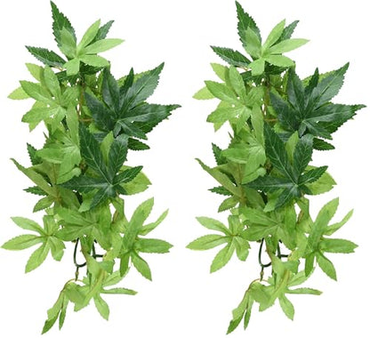 Hagen Exo Terra Silk Terrarium Plant, Small, Abutilon (Pack of 2) - size: Small (Pack of 2)