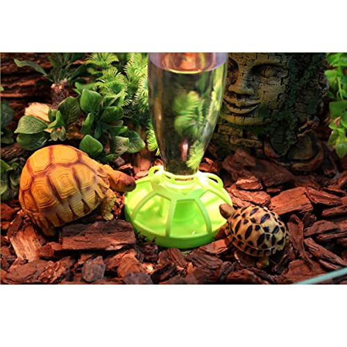 Happyyami Abs Plastic Reptile Food Tray Pet Water and Drinking Bowl Easy Cleaning Spill for Cats and Dogs