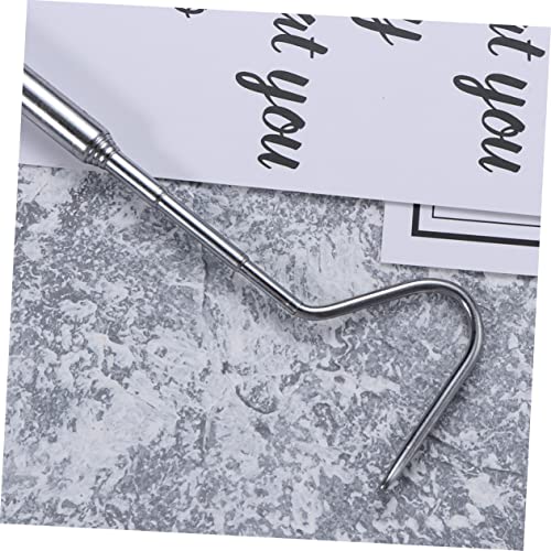 ABOOFAN 3pcs Stainless Steel Snake Hook Retractable Snake Tool for Reptile Pet Supplies Long Hooks for Hanging