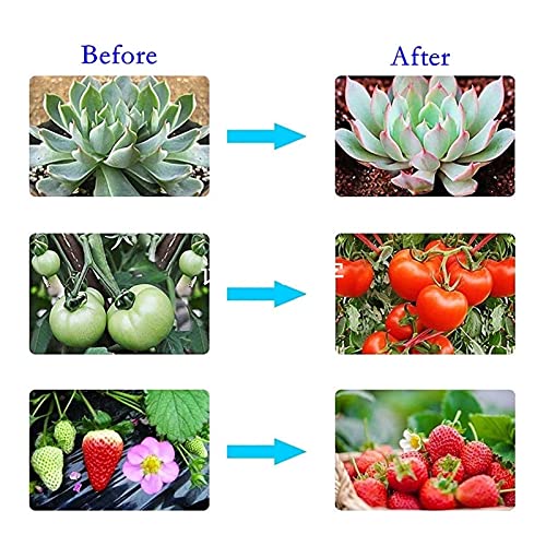 Plant Growing Light Tube with Adjustable Tripod, 4 Lamp Bar Full Spectrum Red Blue, 40W, Timer On Off - Omni - Directional Coverage, Multi - Angle Lighting for Succulent Plants