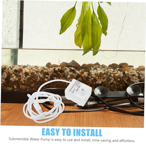 Abaodam USB Powered Mini Submersible Water Pump for Aquariums Fish Tanks and Hydroponics Efficient Water Saving Quiet Operation for Indoor and Outdoor Use