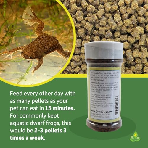 Josh's Frogs Aquatic African Dwarf Frog Food Pellets (1.85 oz) - size: 1.85 Ounce (Pack of 1)