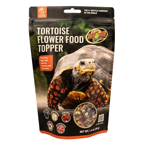 Zoo Med Tortoise & Box Turtle Flower Food Topper 1.4 oz - Pack of 6