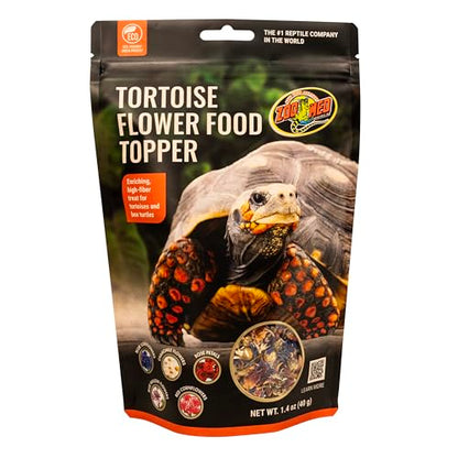 Zoo Med Tortoise & Box Turtle Flower Food Topper 1.4 oz - Pack of 10