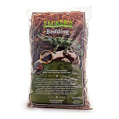 Fluker's Premium Tropical Cypress Bedding for Reptiles, 10 Pound (Pack of 1) - size: 5-Quart