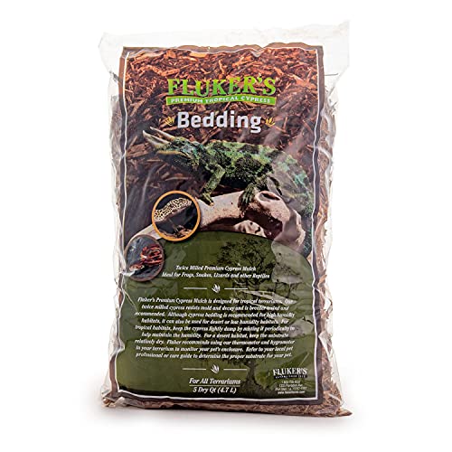 Fluker's Premium Tropical Cypress Bedding for Reptiles, 5 QT (Pack of 4) - size: 10 Pound (Pack of 4)