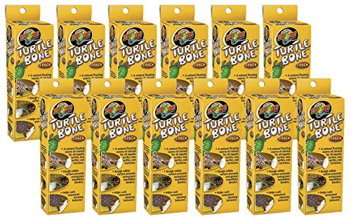 Zoo Med Turtle Bone Natural Floating Source of Calcium 2 Bones - 12 Pack