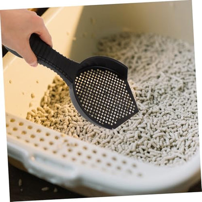 VICASKY 2Pcs Cat Litter Scoop Set Lightweight Plastic Sifter for Fast Cleaning Efficient Waste Removal for Cats Reptiles Durable Design for Litter Boxes Pet Enclosures