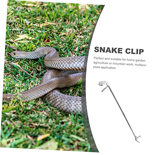 Stainless Steel Snake Tongs Folding Design Capture Clip for Handling of Snakes Gardens Agriculture Outdoors Reptile Grabber Tool