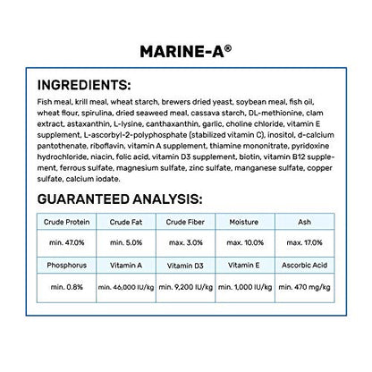 Hikari Marine-A Pellets Fish Food for Larger Marine Fish, 3.87 oz (110g)