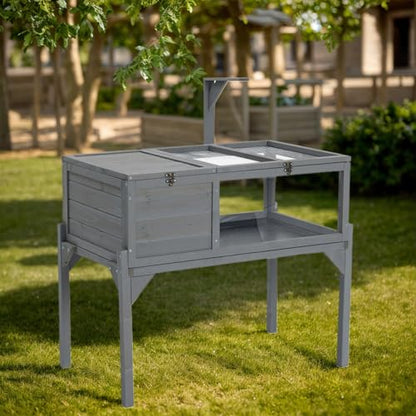 Modern Wood Tortoise Habitat Cage, Adjustable Height Tortoise House with Removable Base, Outdoor Indoor Hamster Enclosure for Small Animals