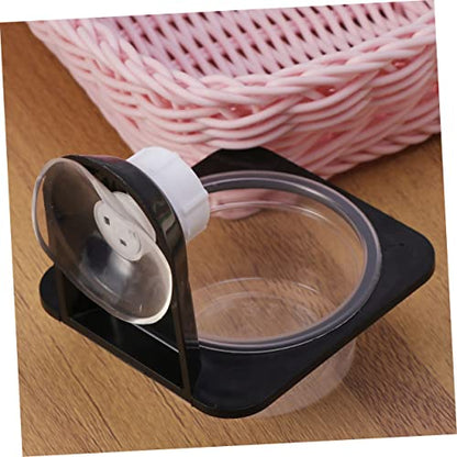 5pcs Reptile Food Tray Pet Bowls for Tortoise Turtle Tank Accessories Lizard Tank Accessories Suction Cup Style - size: Size 3
