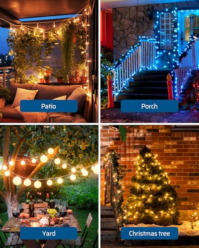 DEWENWILS Outdoor Dimmer for String Lights with Remote Waterproof Plug-in Dimmer, 100FT Range, 150W Dimmable LED/300W Tungsten Bulbs, Dimmer Switch for Dimmable String Lights - size: Dimmer with Preset Brightness