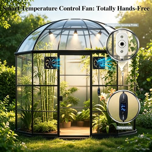 5V USB Digital Temperature Controller Socket, 0-60°C Adjustable Thermostat with Magnetic Probe,2A10W Output for USB Fan,Reptile Tank,Greenhouse,Aquarium &AV Cabinet Temperature Control and Ventilation