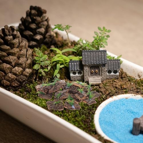 GANAZONO 20pcs Natural Cork Bark Reptile Background for Terrarium Tree Bark Platform and Hideout for Lizards Snakes Turtles Reptile Tank Decor with Climbing and Shelter Features
