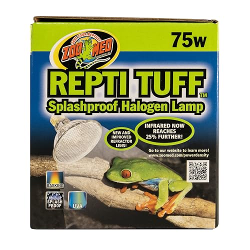 Zoo Med Turtle Tuff Splashproof Halogen Lamp 75 Watts - size: 75 W (Pack of 1)