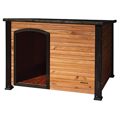 PRECISION PET PRODUCTS Extreme Outback Log Cabin Dog House, Medium - color: Walnut/Dark Brown, size: Medium, style: Extreme Outdoor Log Cabin