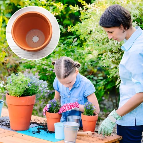 lasuroa 10pcs Flower Pot Mesh Pad, 11.8x7.87 Inch Bonsai Drainage Screens Plant Pot Drainage Mesh Barrier Mat for Preventing Soil and Substrate Leakage (Gray) - color: Gray