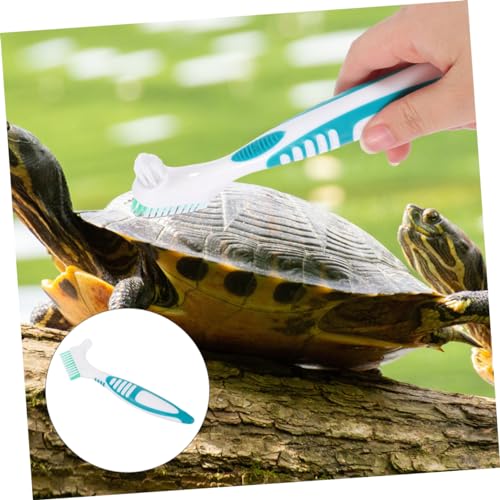 GANAZONO 3pcs Turtle Shell Cleaning Brush Reusable Aquarium Cleaner Tortoise Shell Mud Brush - color: Light Green