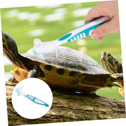 GANAZONO 3pcs Turtle Shell Cleaning Brush Reusable Aquarium Cleaner Tortoise Shell Mud Brush - color: Light Green