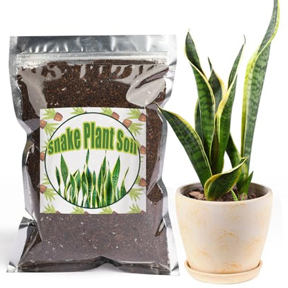 Doter Premium Snake Plant Soil Mix 10qt, Indoor Plants Potting Mix for All Potted Snake Plants, Promote Healthy Growth and Easy Care, black - size: 10qt