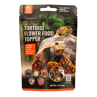 Zoo Med Tortoise & Box Turtle Flower Food Topper 0.21 oz - Pack of 6