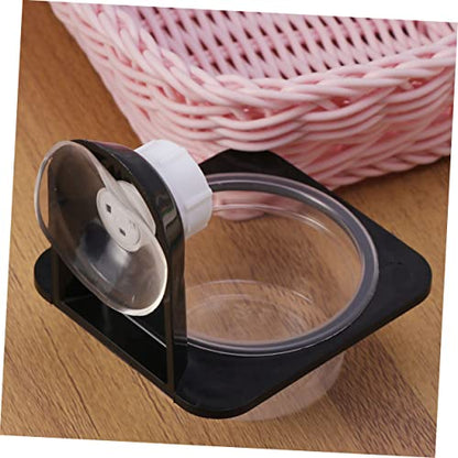 Reptile Feeding Dish and Water Bowl Gecko Lizard PET Accessories Black Plastic Non-Tip Design for Bearded Dragons Snakes and Turtles - size: Size 1