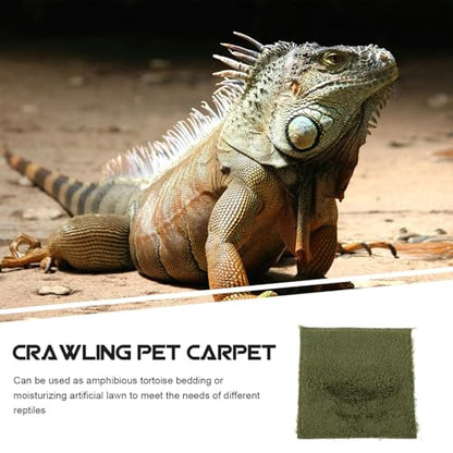Reptile Carpet Mat Dry Breathable Substrate Liner for Snake Lizard Turtle Tank Bedding Washable Reusable Pet Supplies Portable Habitat Mat