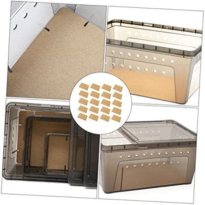 Totority Reptile Box Cushion Paper 50 Sheets of Kraft Paper for Reptiles Feeding Box Mat for Snakes Lizards Turtles