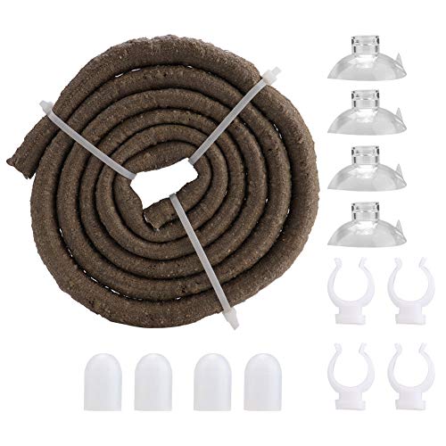Reptile Vines, Flexible Artificial Reptile Climbing Branch with Suction Cup, Jungle Climber Long Vines for Small Animals (L)