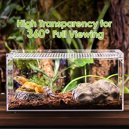 Reptile Terrarium Enclosure with Cork Branch for Reptiles Climbing Branches 2 Pack Natural Tree Frog Cork Wood Stick Crested Geckos Habitat Decor