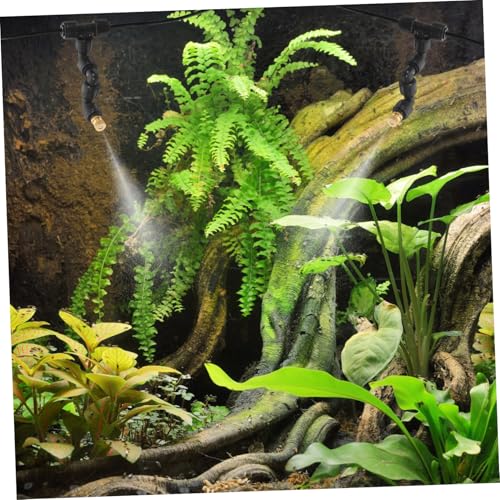 DECHOUS Adjustable Misting Nozzle for Reptile Tanks Fine Mist Sprayer with Full Rotation for Terrarium Humidification and Cooling and Play Installation Versatile Irrigation