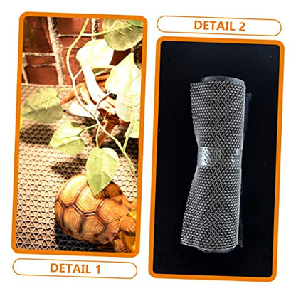 Happyyami Reptile Cage Carpet Pad Lizard Cage Carpet Terrarium Liner Mat Reptile Substrate Liner Washable Bedding - color: Light Grey