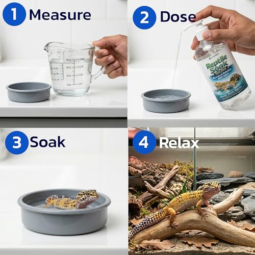 CTWPets Reptile Soak, Electrolyte and Vitamin Bath for Bearded Dragons, Leopard Gecko, Tortoise, Snakes (16oz, Easy Soak) - size: 16 Fl Oz (Pack of 1)