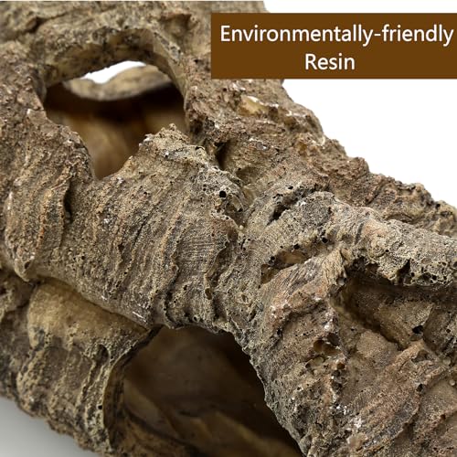 LYL LEYOULAND Large Reptile Hide, 12”, Aquarium Decor, Territorial Fish Hideaway, Hideout House, Reptile Decoration Fish Tank dec