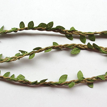 Chenkou Craft 10M Artificial Vine Fake Foliage Leaf Plant Garland Rustic Wedding Home Decor