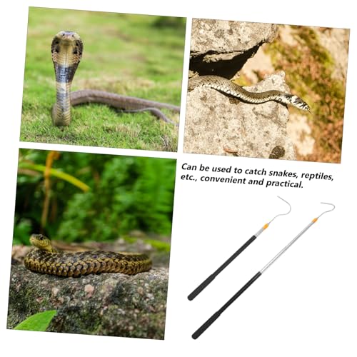 Stainless Steel Snake Catcher Tool Telescopic Snake Hook for Easy Handling Professional Trap