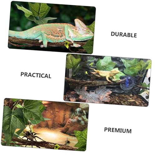 jojofuny 2Pcs Reptile Vines with Suction Cups Jungle Climber Branches for Snakes Lizards Geckos Terrarium Habitat Decoration and Exercise