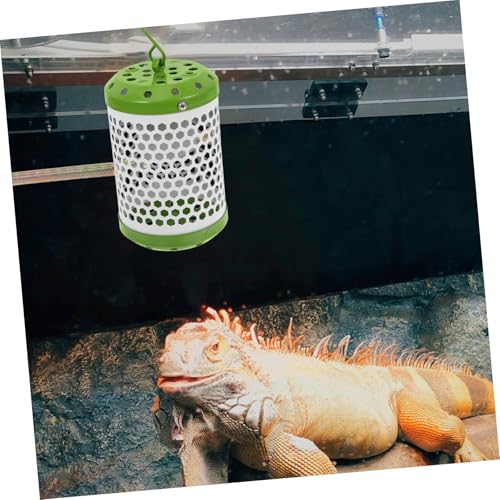 YARNOW Reptile Heat Lamp with Adjustable Stand Dual Ceramic Heater Guard for Bearded Dragons Tortoises and Chicks Rapid Heating Easy Installation for Reptile Tanks