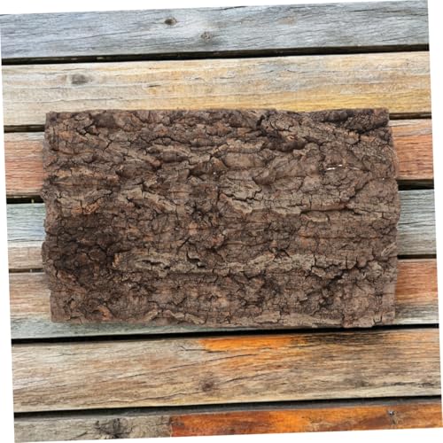 YARNOW 2pcs Bark Background for Reptile Terrarium Real Tree Bark Climbing Mat Habitat Decor for Lizard Snake Turtle and Amphibians Easy to Install Sturdy and Authentic Aesthetic