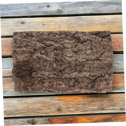YARNOW 2pcs Bark Background for Reptile Terrarium Real Tree Bark Climbing Mat Habitat Decor for Lizard Snake Turtle and Amphibians Easy to Install Sturdy and Authentic Aesthetic