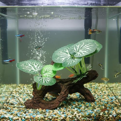 Betta Fish Tank Decor Artificial Driftwood for Aquarium Decorations Plants Driftwood Cave Small Fish Tank Decor Ornaments Accessories