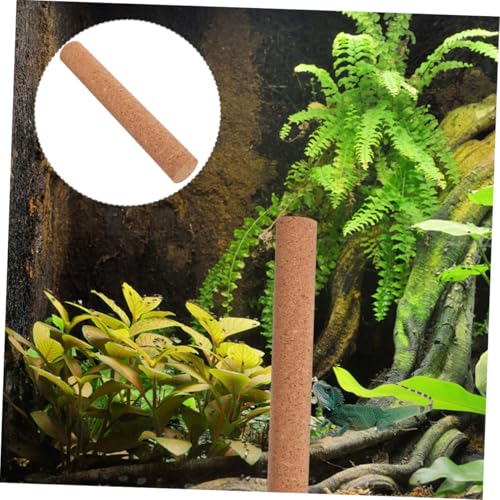Happyyami Snake Climbing Branch Natural Cork Wood Climbing Stick for Reptiles Birds Small Animals for Basking Resting Habitat Decor