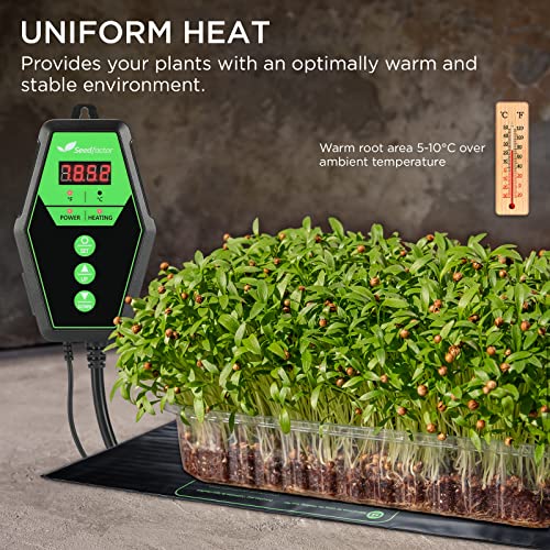 48" x 20" MET Certified Seedling Heat Mat and Digital Thermostat Combo Set - size: 1 Pack-48" X 20"