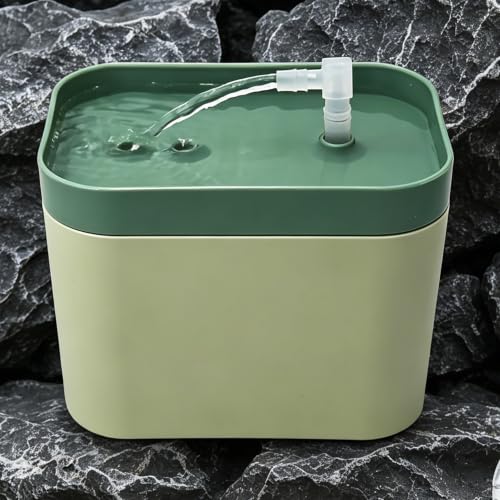 2026 New Reptile Water Bowl with Filtration System, Drinking Fountain, Bearded Dragon Tank Accessories, Reptile Habitat Waterfall for Bearded Dragon, Leopard Gecko, Chameleon, Snake